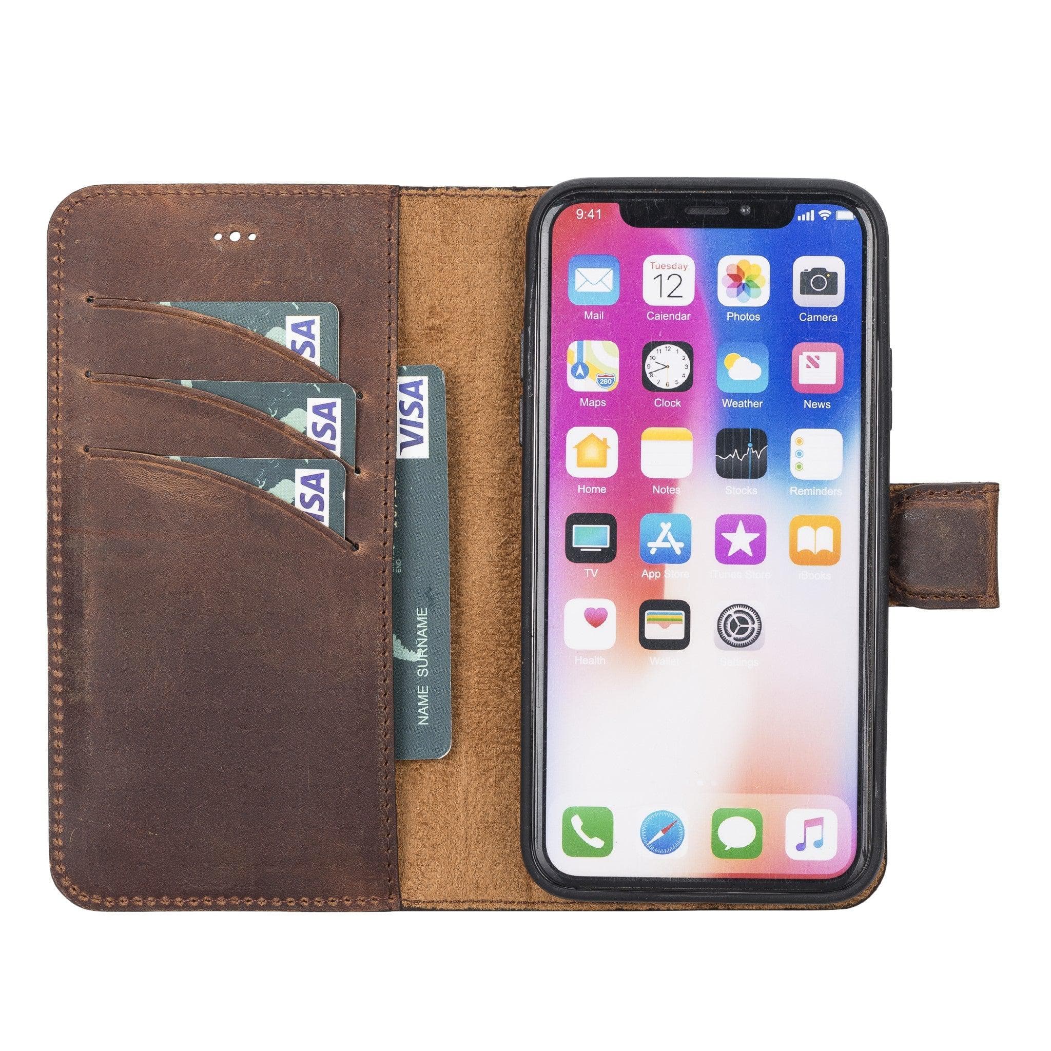 Magic iPhone X Series Detachable Genuine Leather Case / MW