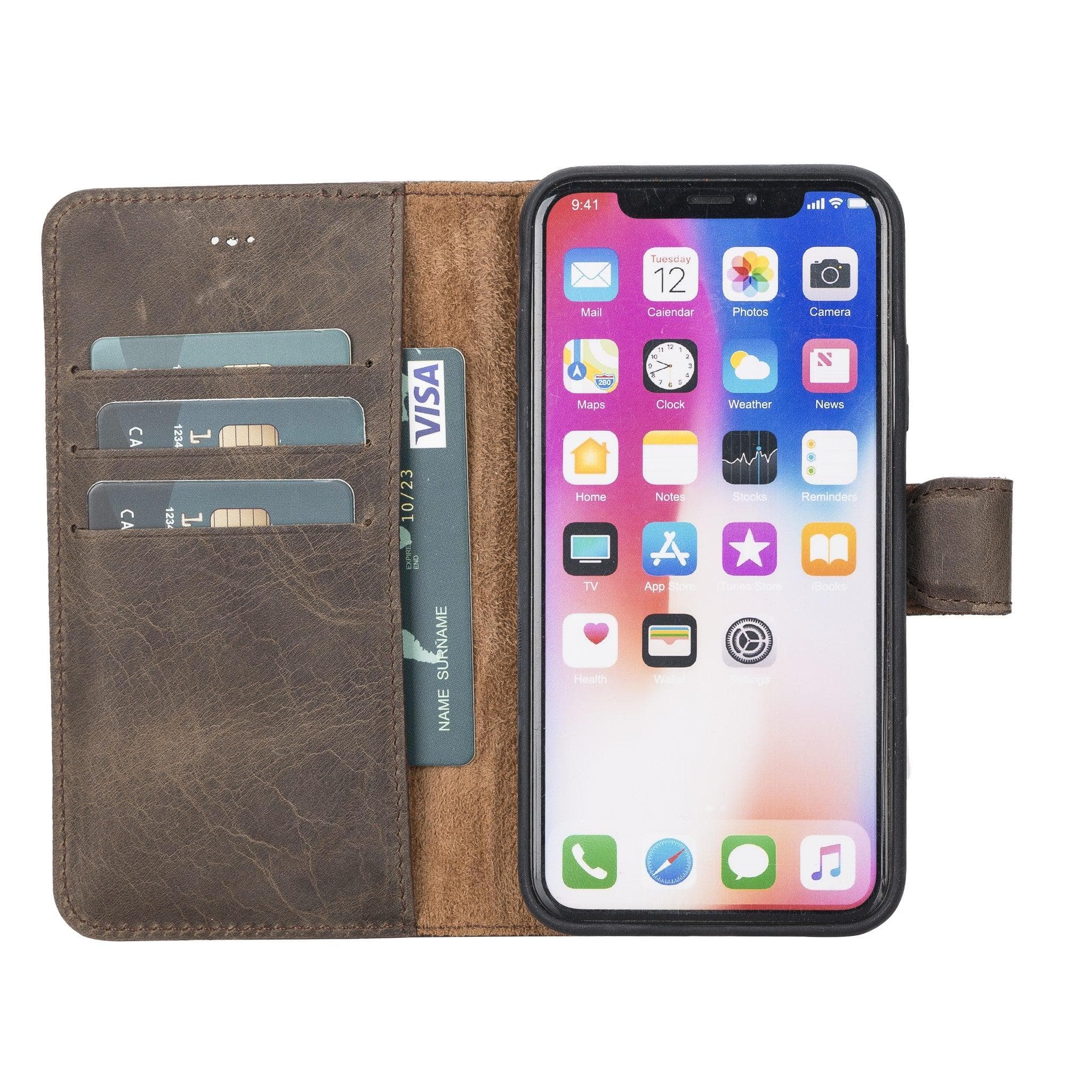 Magic iPhone X Series Detachable Genuine Leather Case / MW