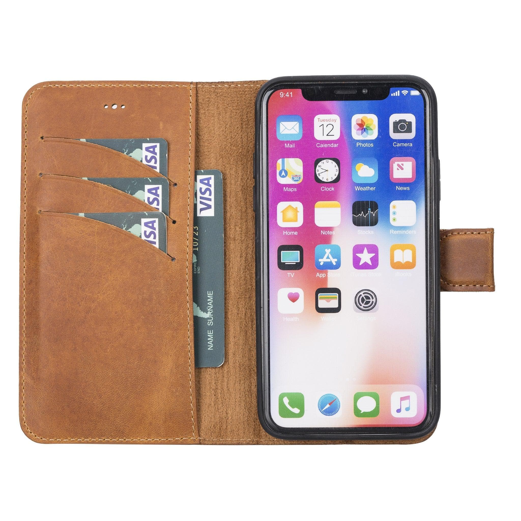 Magic iPhone XS Max Detachable Genuine Leather Case / MW