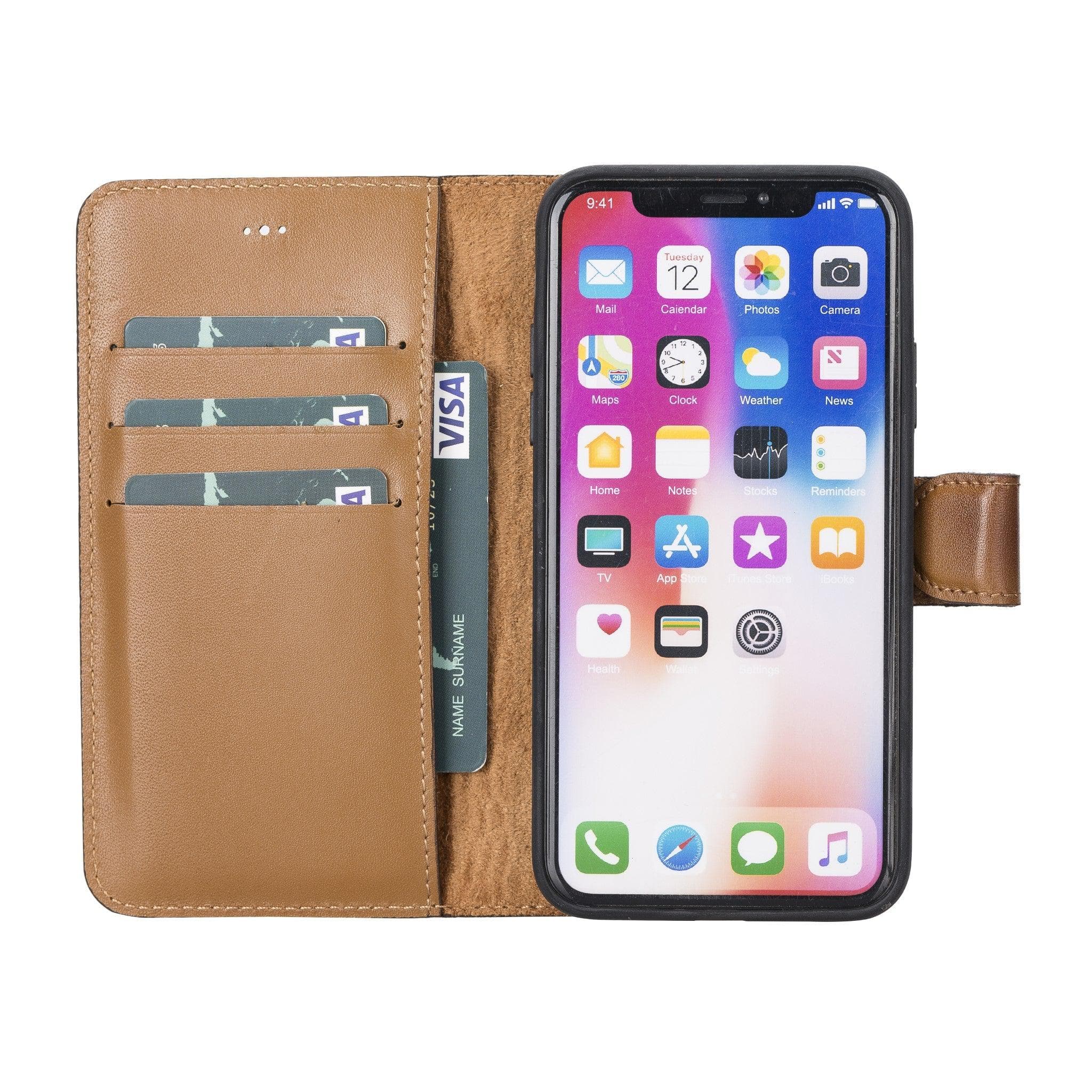 Magic iPhone XS Max Detachable Genuine Leather Case / MW