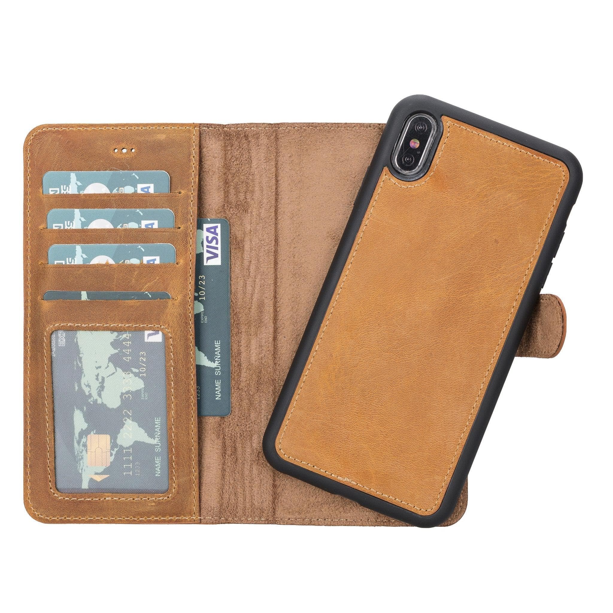 Magic iPhone XS Max Detachable Genuine Leather Case / MW