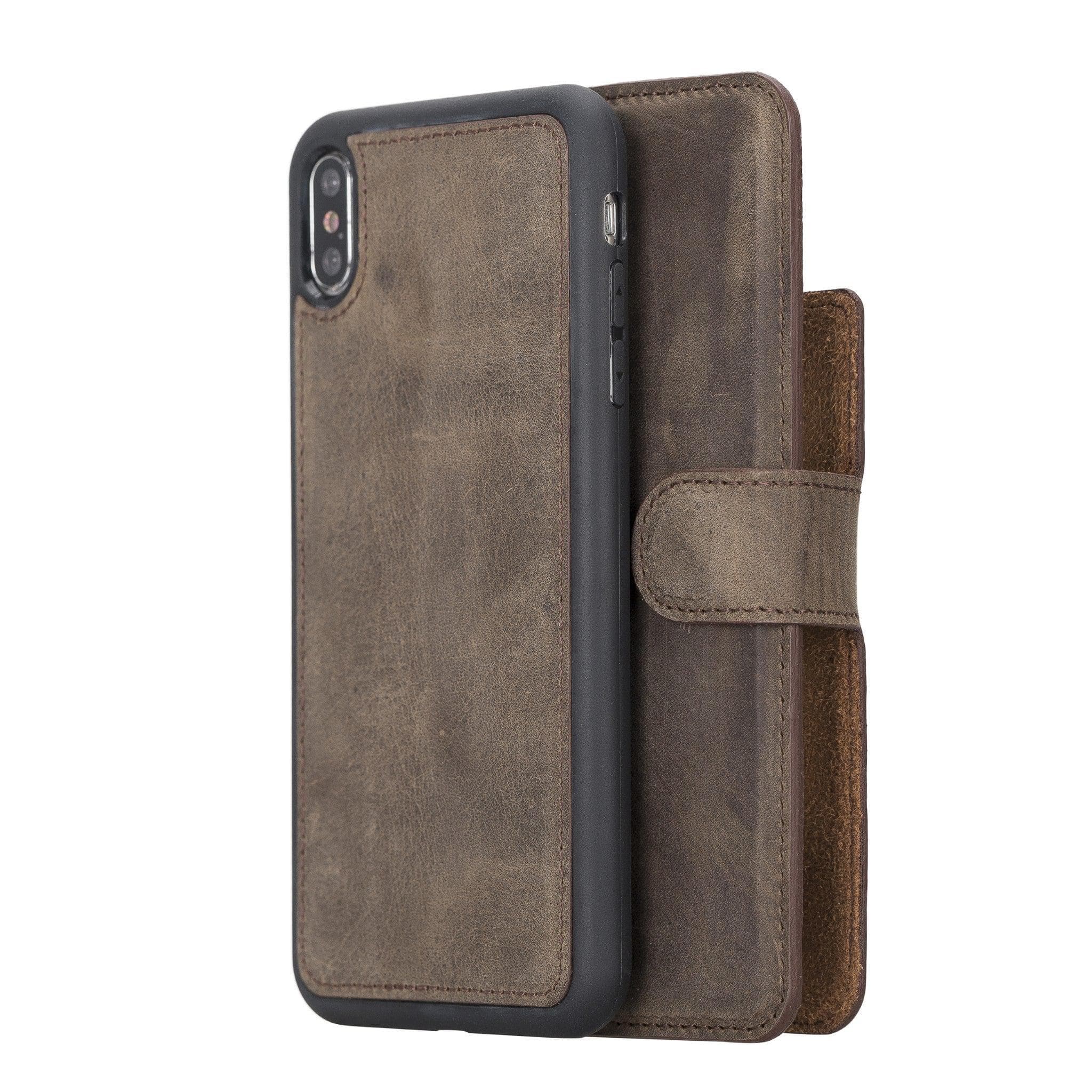 Magic iPhone XS Max Detachable Genuine Leather Case / MW