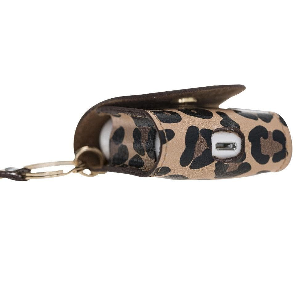 Mai Snap AirPods 3 and AirPods Pro Leather Case with Hook - Airpods 3 / Leopard