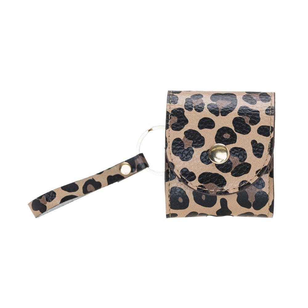 Mai Snap AirPods 3 and AirPods Pro Leather Case with Hook - Airpods 3 / Leopard