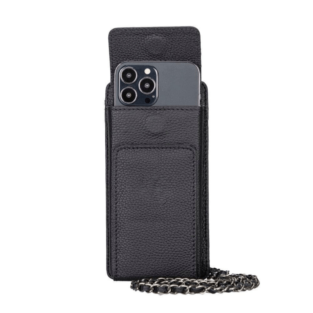 Avjin Genuine Leather Crossbody Bag Compatible with Phones up to 6.9"