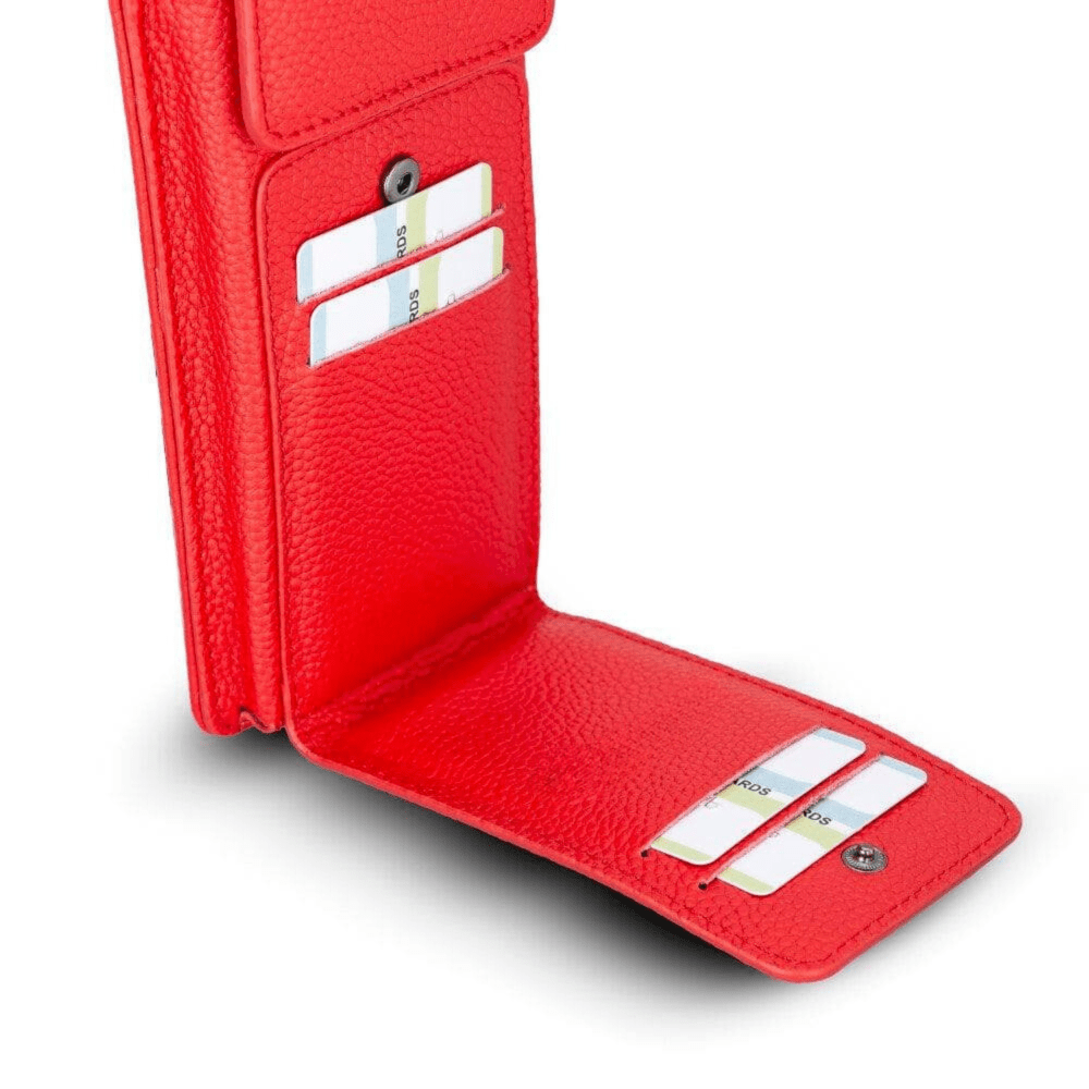 Avjin Genuine Leather Crossbody Bag Compatible with Phones up to 6.9"