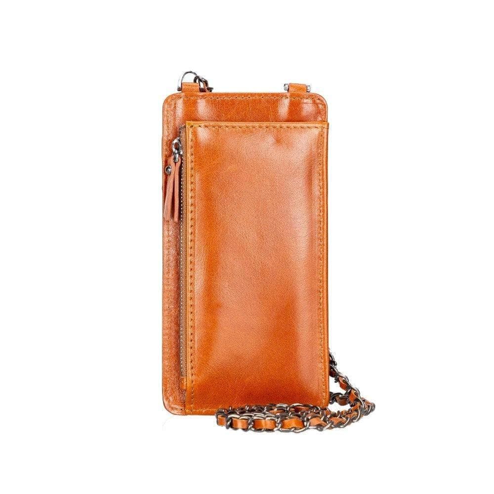 Avjin Genuine Leather Crossbody Bag Compatible with Phones up to 6.9"