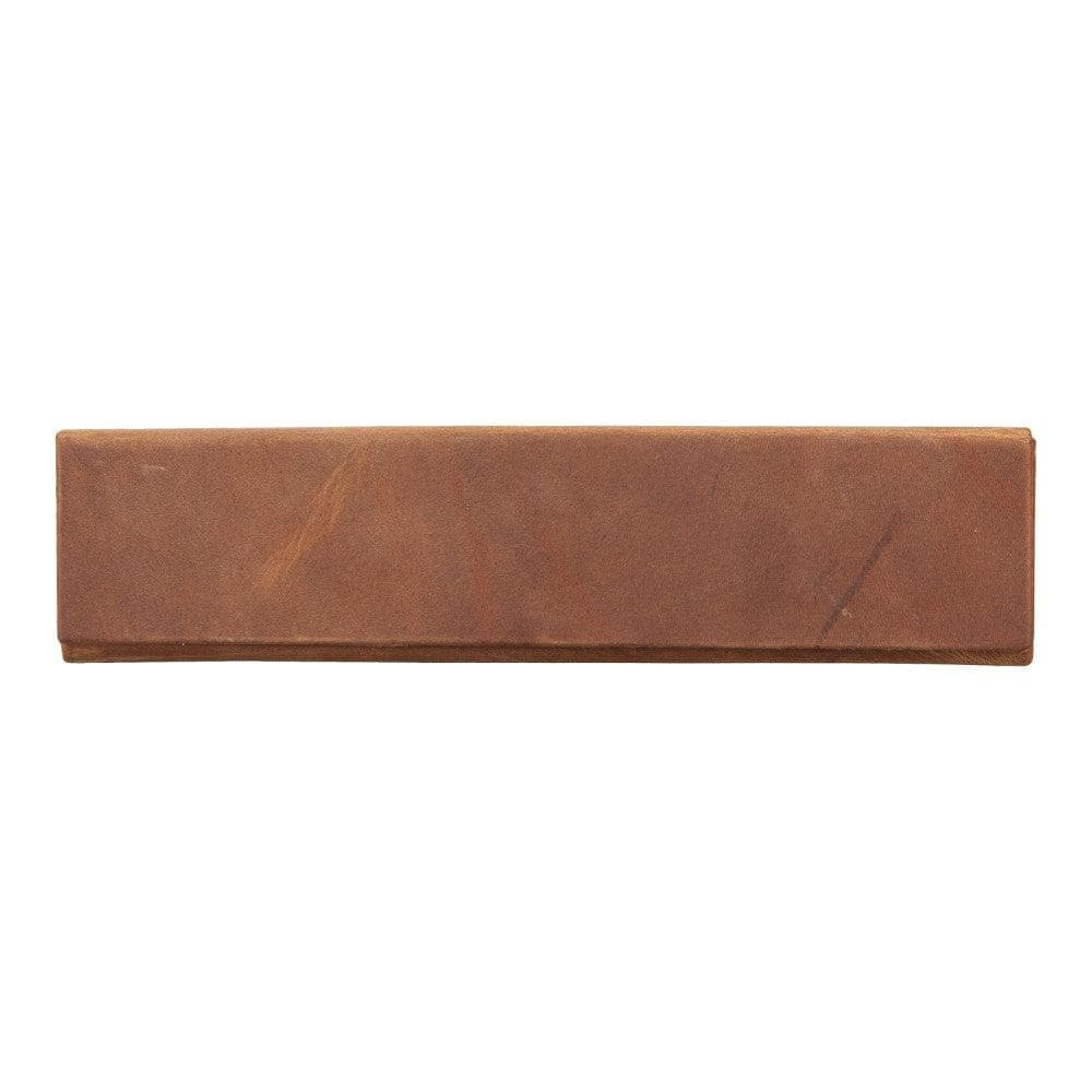 Clever Leather Glasses Case - Rustic Tan