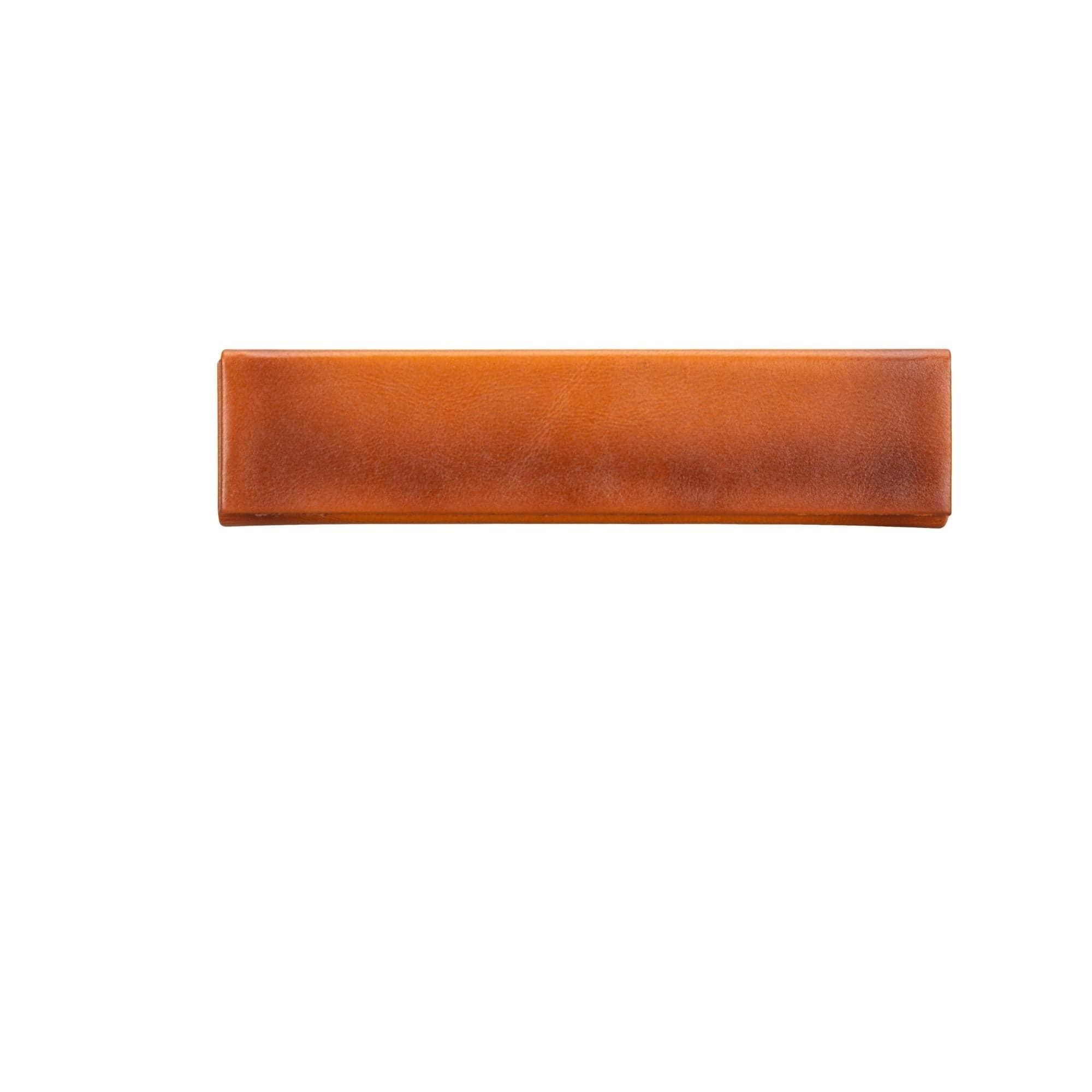 Clever Leather Glasses Case - Rustic Tan