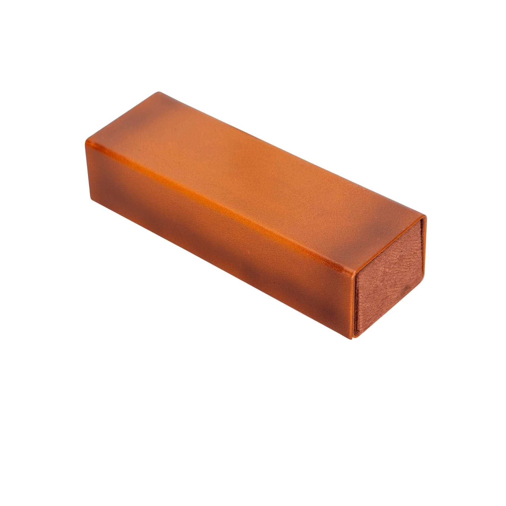 Clever Leather Glasses Case - Rustic Tan