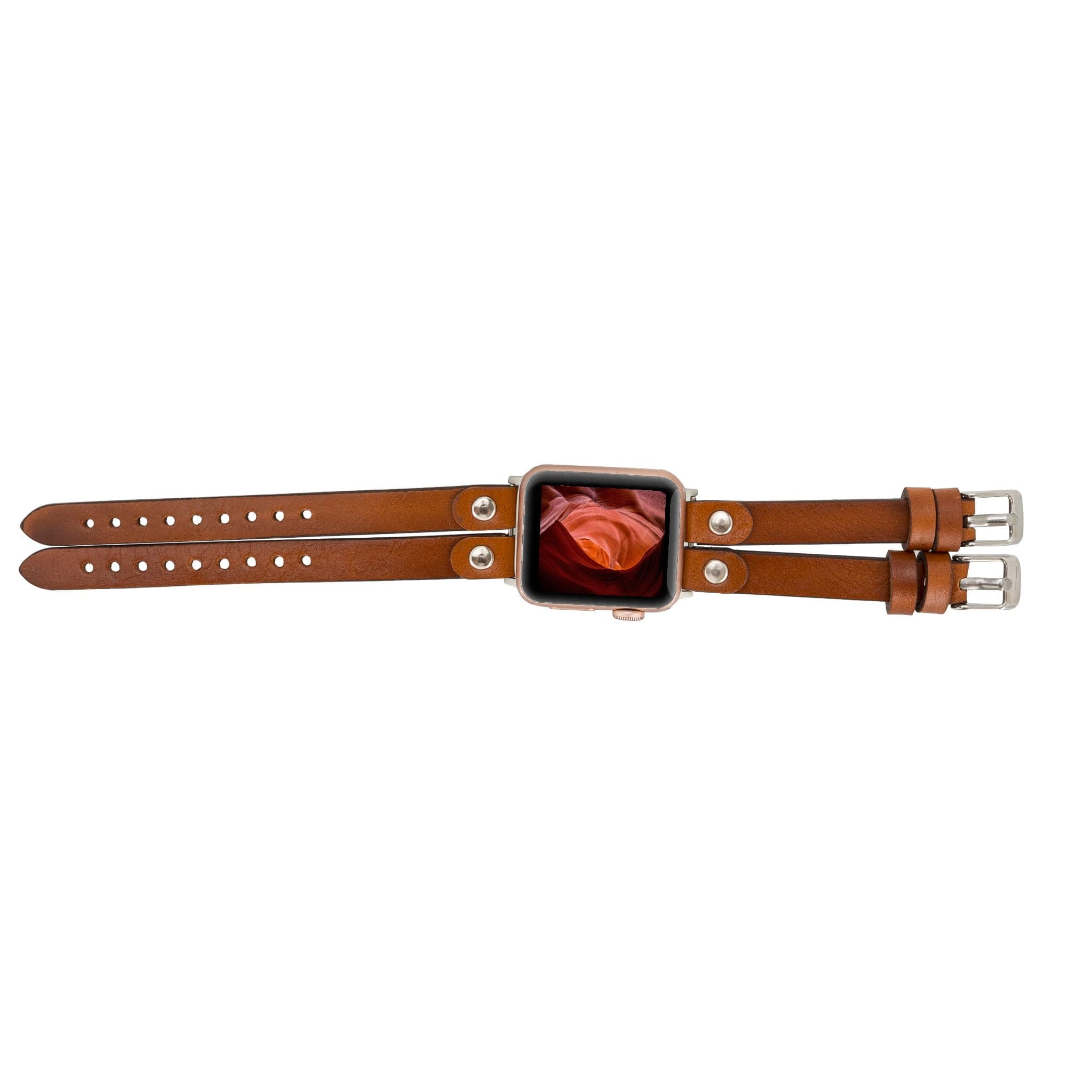 Durham Ely Apple Watch Leather Straps - NU2 / Gold