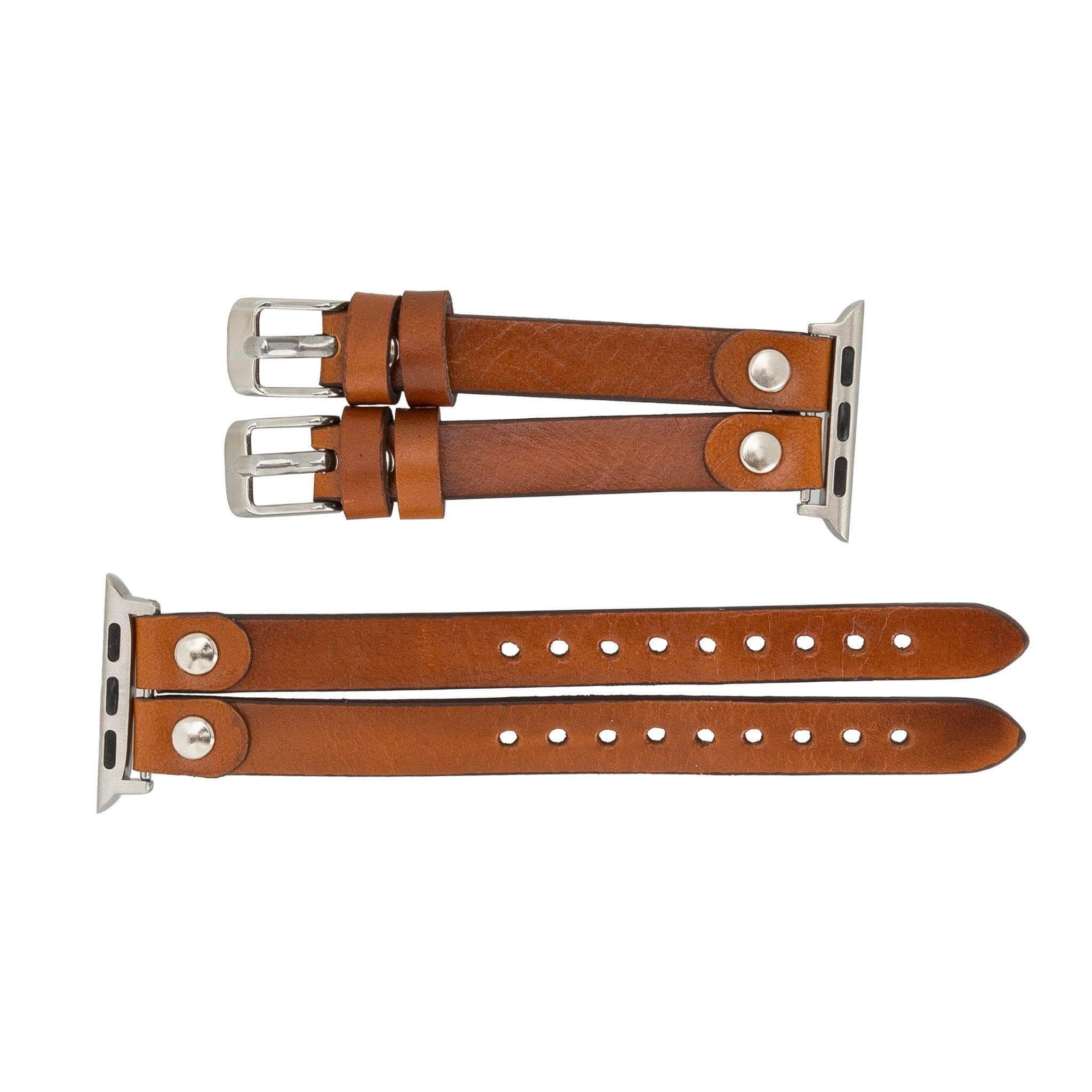 Durham Ely Apple Watch Leather Straps - NU2 / Gold