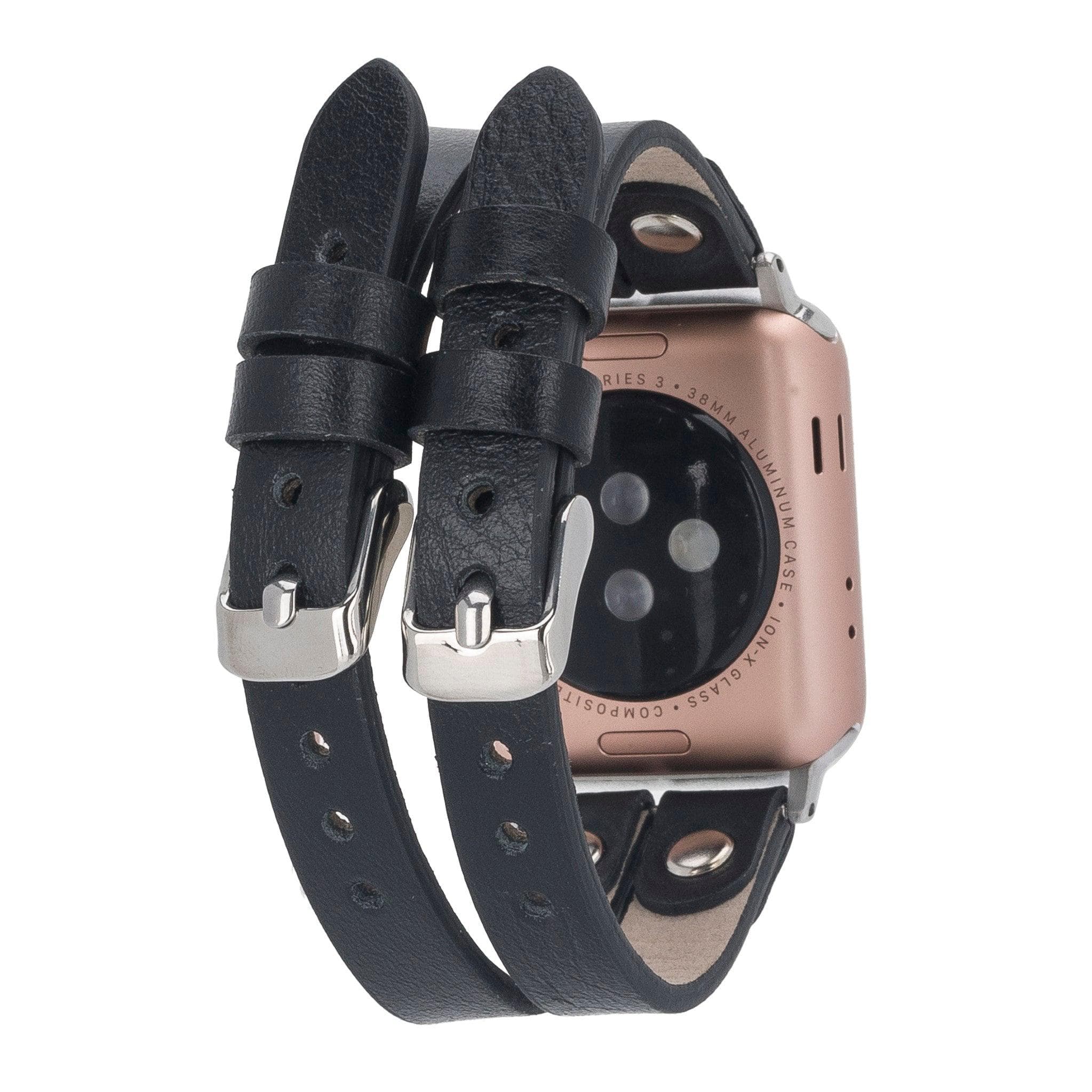 Durham Ely Apple Watch Leather Straps - NU2 / Gold