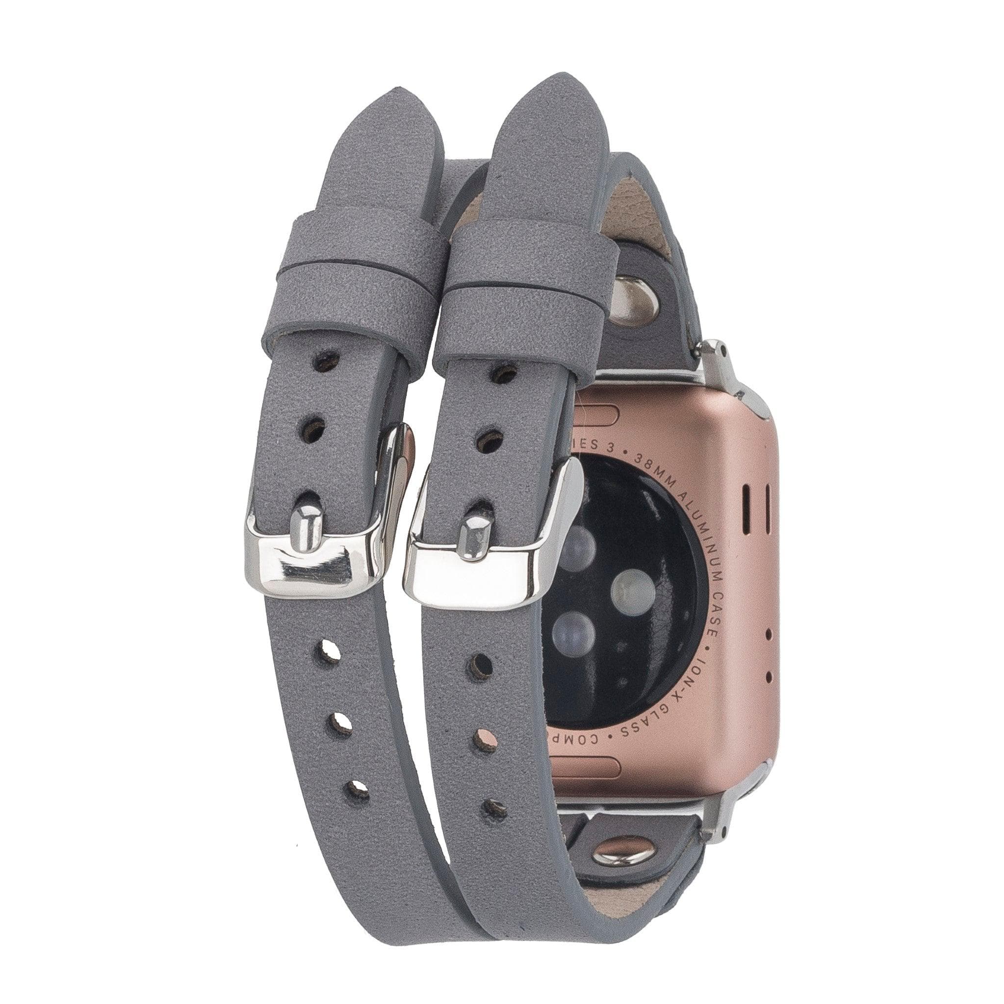 Durham Ely Apple Watch Leather Straps - NU2 / Gold