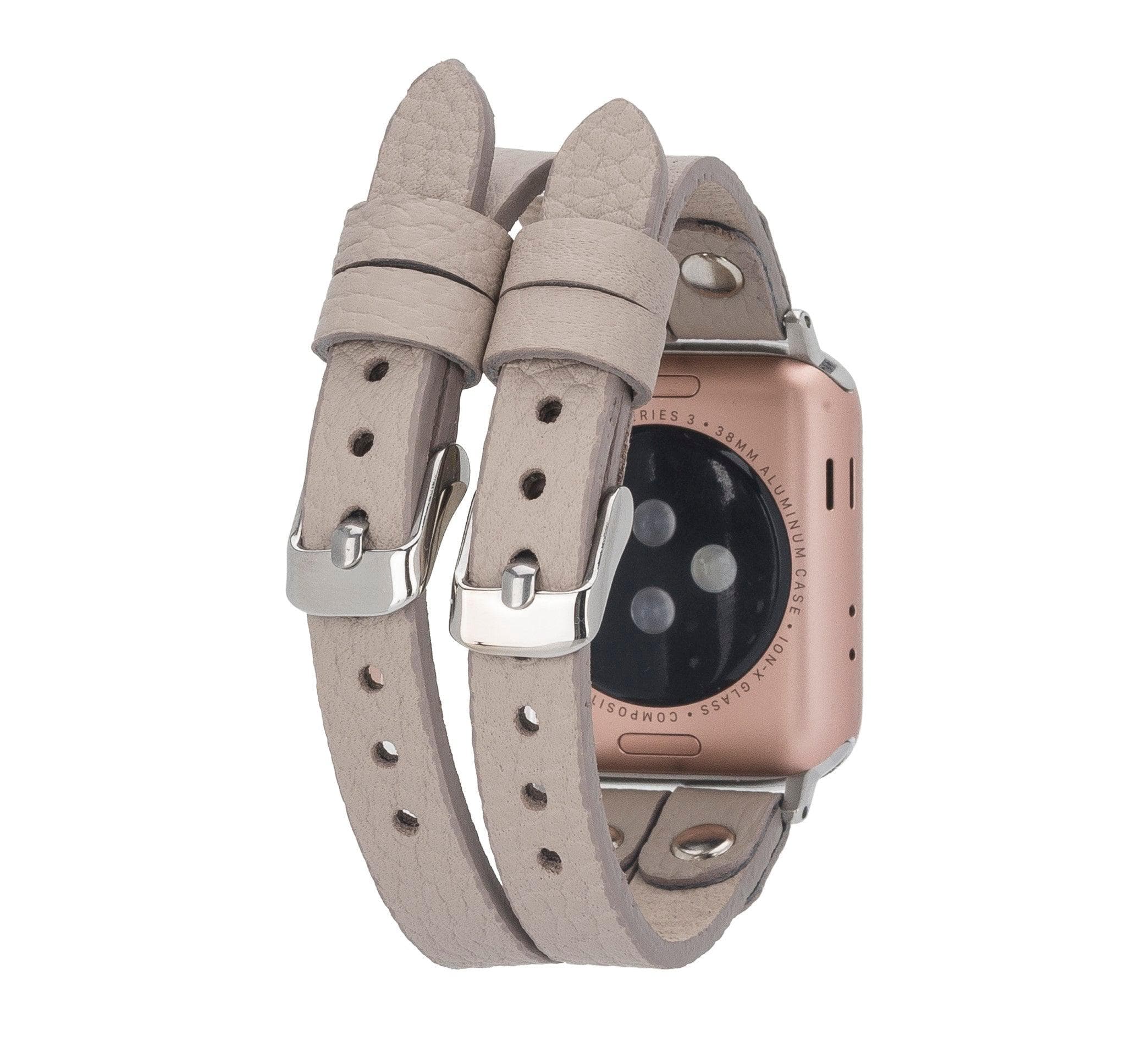 Durham Ely Apple Watch Leather Straps - NU2 / Gold