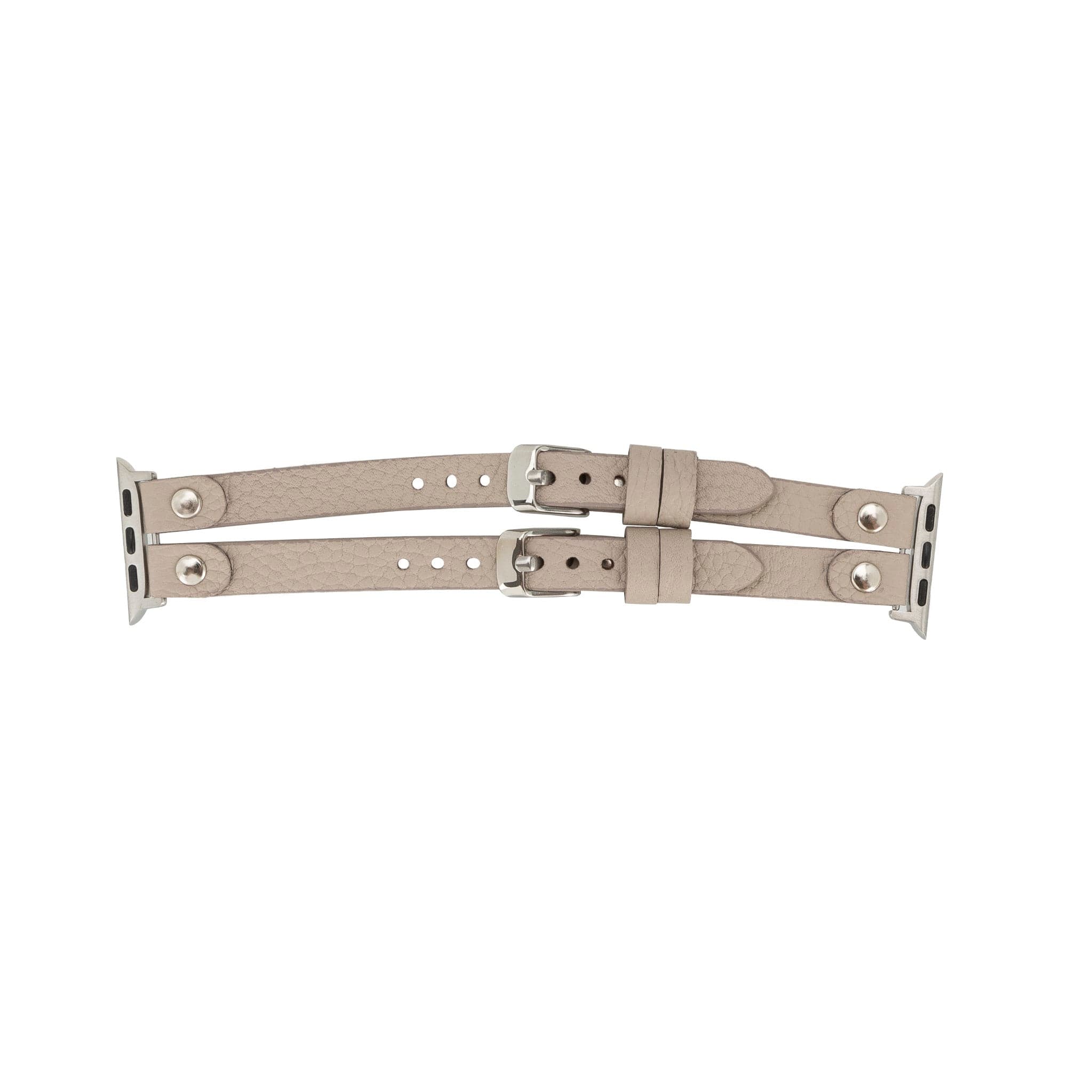 Durham Ely Apple Watch Leather Straps - NU2 / Silver