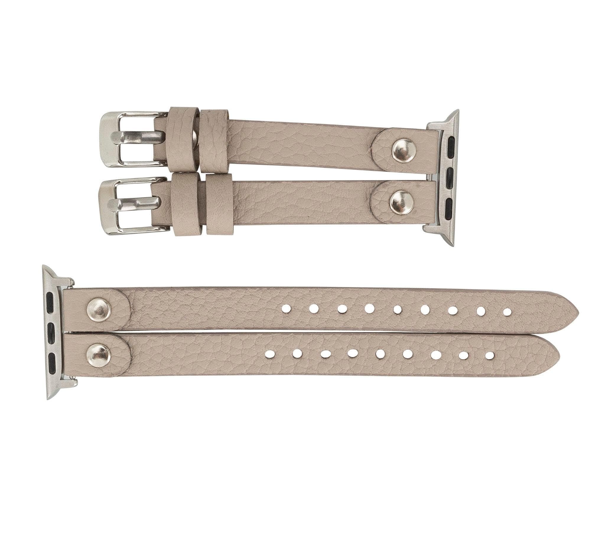 Durham Ely Apple Watch Leather Straps - NU2 / Gold