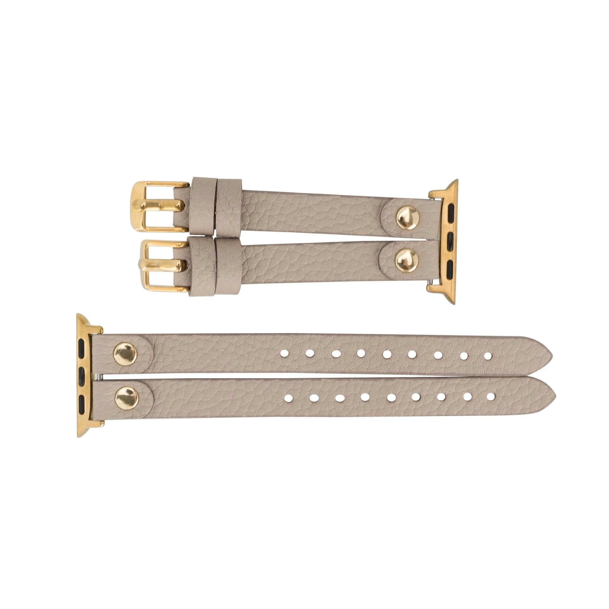 Durham Ely Apple Watch Leather Straps - NU2 / Silver