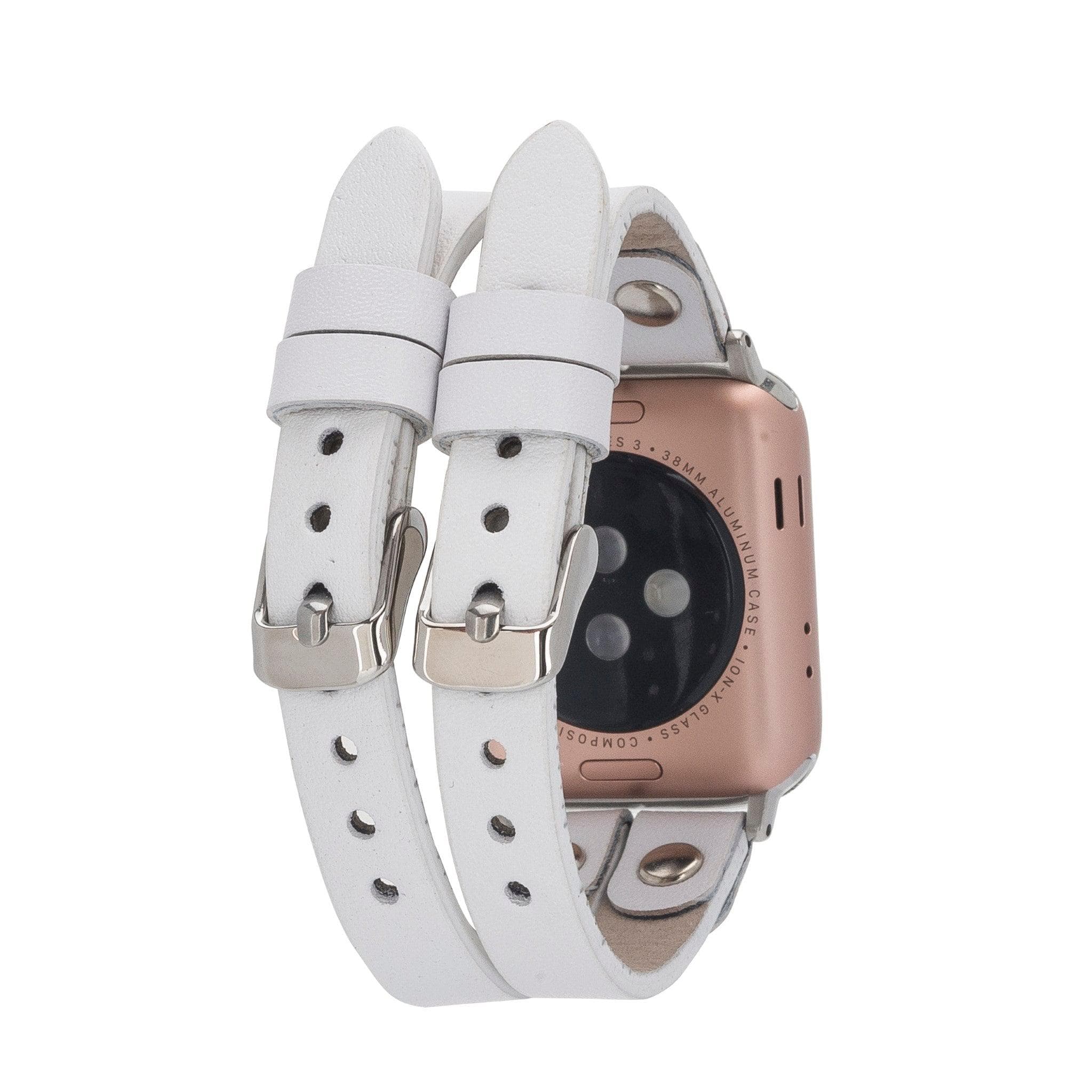 Durham Ely Apple Watch Leather Straps - NU2 / Gold