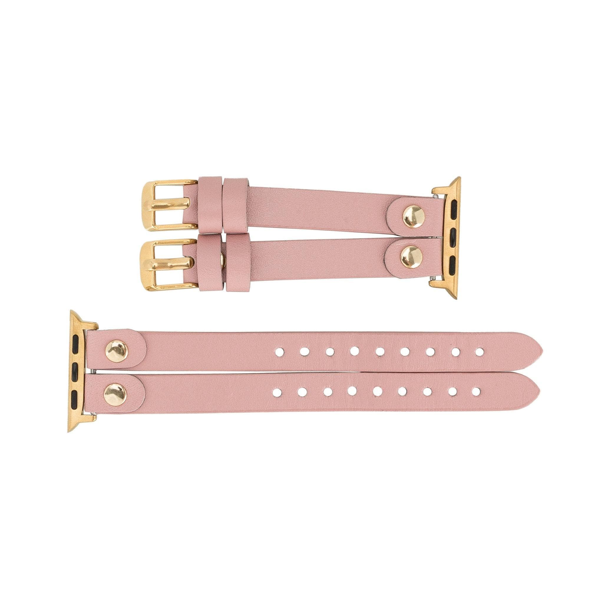 Durham Ely Apple Watch Leather Straps - NU2 / Gold