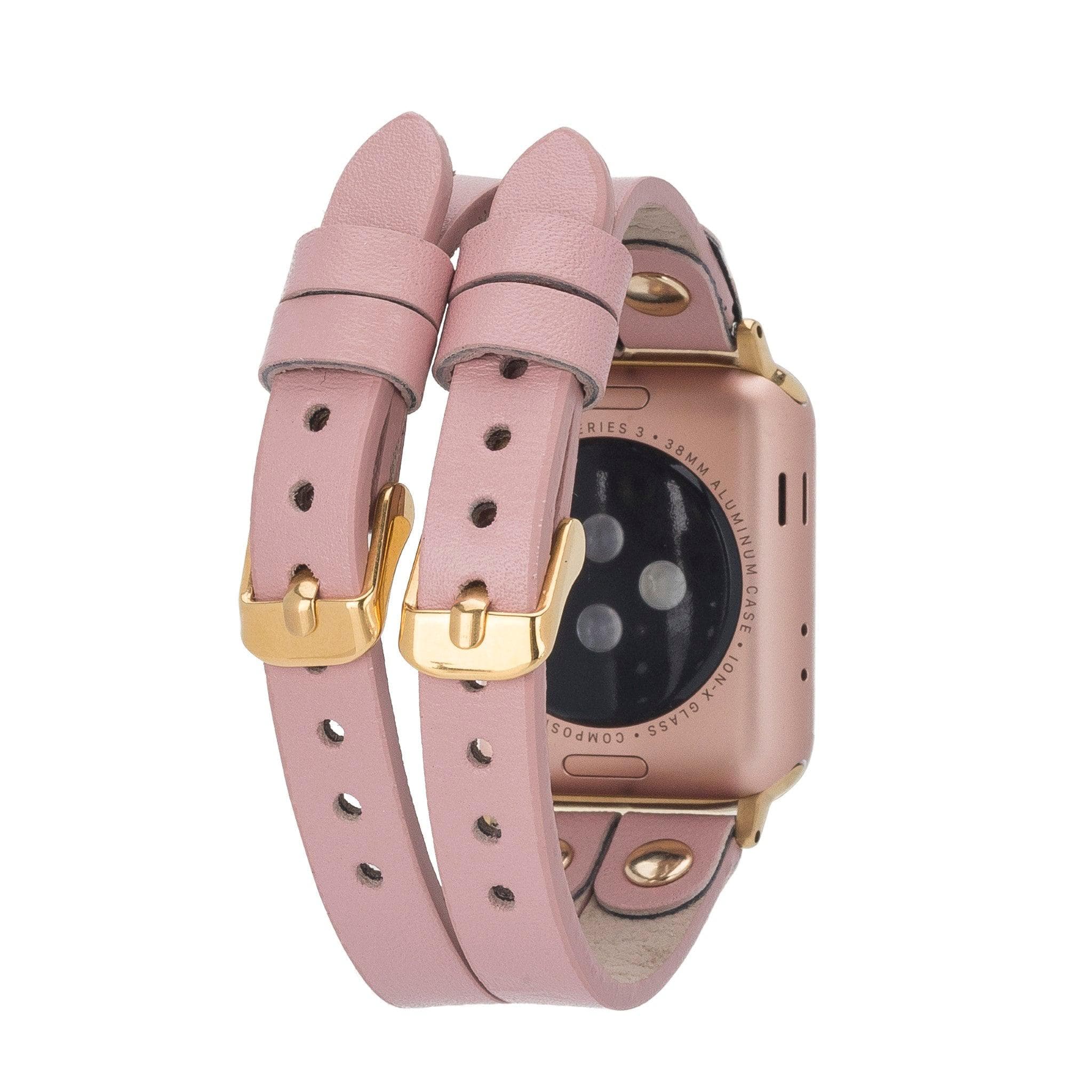 Durham Ely Apple Watch Leather Straps - NU2 / Gold