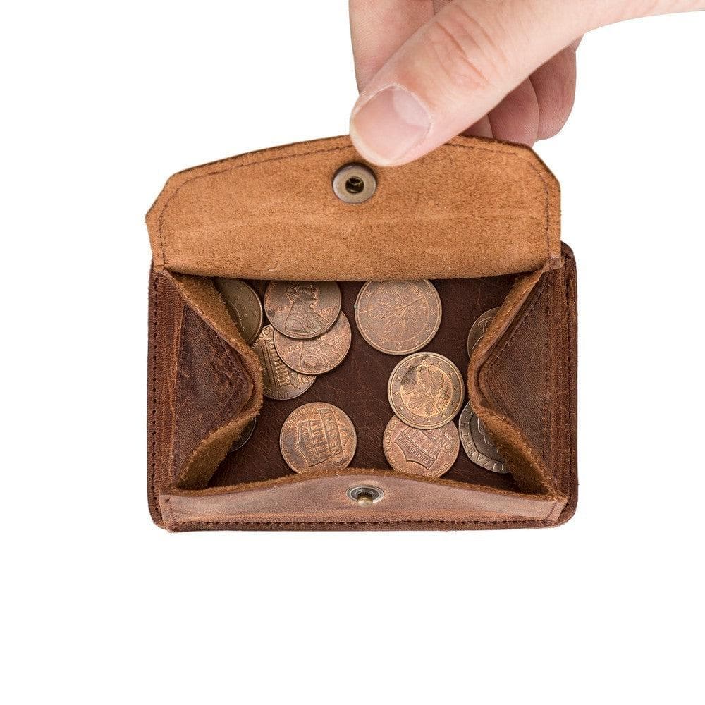 Functional Genuine Leather Coin Holder