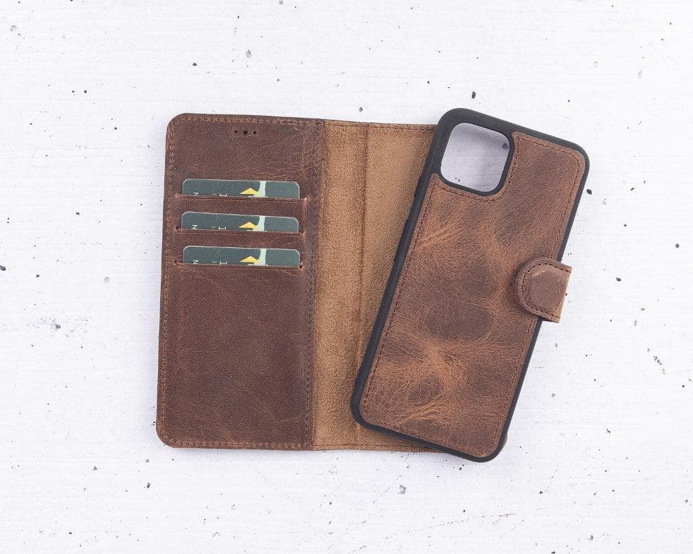 Google Pixel 4 Series Detachble Magnetic Wallet Leather Case - Google Pixel XL / Tan