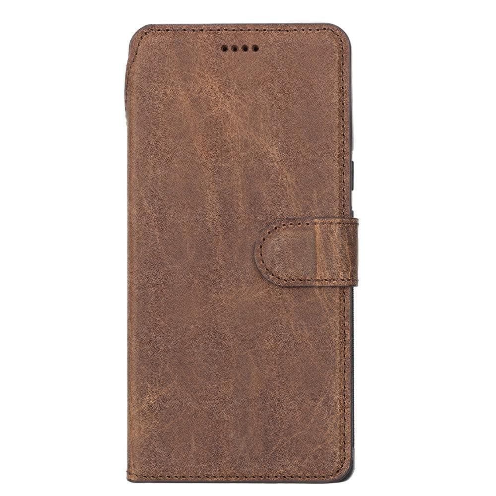 Google Pixel 6 and Google Pixel 5 Series Detachble Magnetic Wallet Leather Case - Google Pixel 5 / Brown