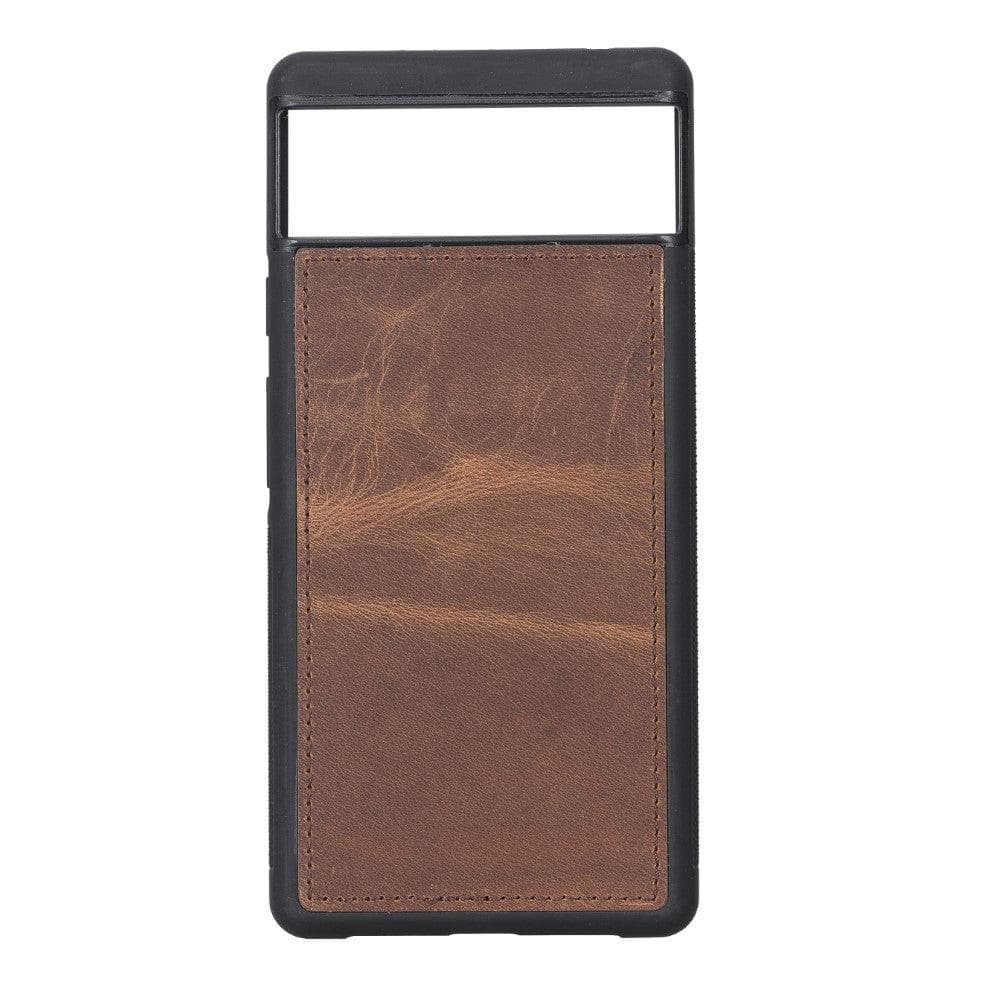 Google Pixel 6 and Google Pixel 5 Series Detachble Magnetic Wallet Leather Case - Google Pixel 6 / Brown