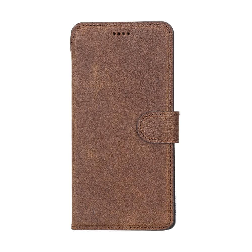 Google Pixel 6 and Google Pixel 5 Series Detachble Magnetic Wallet Leather Case - Google Pixel 5 / Brown