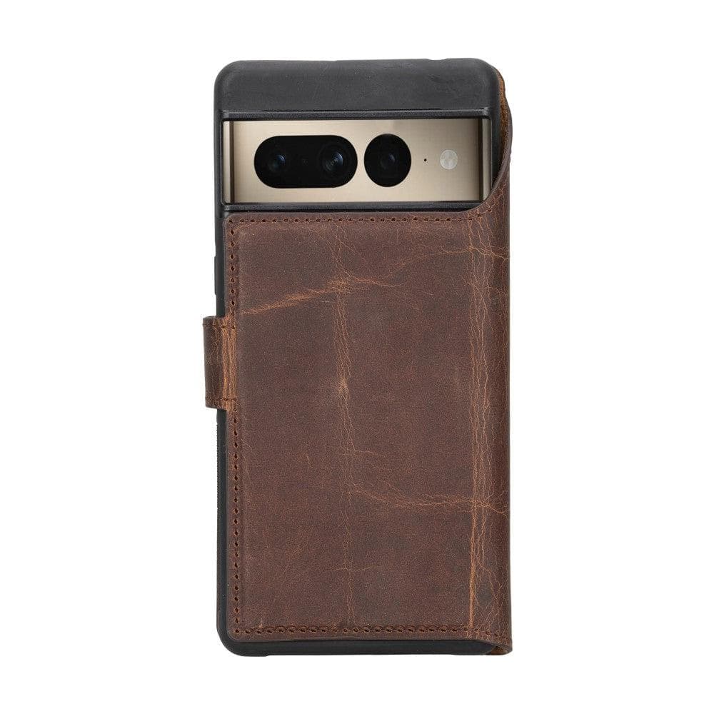 Google Pixel 7 Series Detachble Leather Magic Wallet Case - Google Pixel 7 Pro / Tan