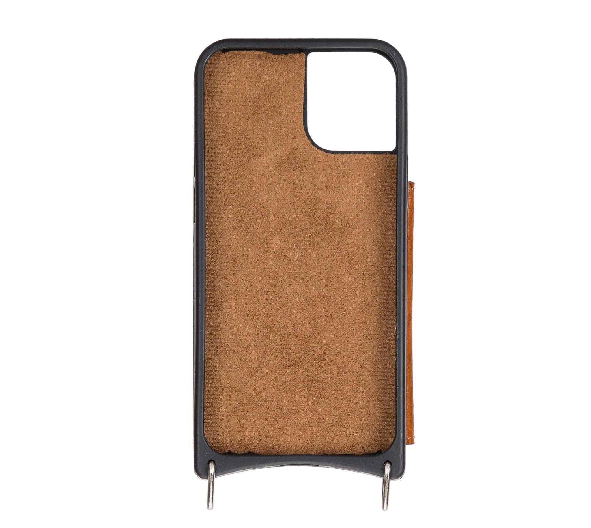 iPhone 12 Series Leather Saff UFW Plain Strap - iPhone 12 Pro Max 6.7' / Mink