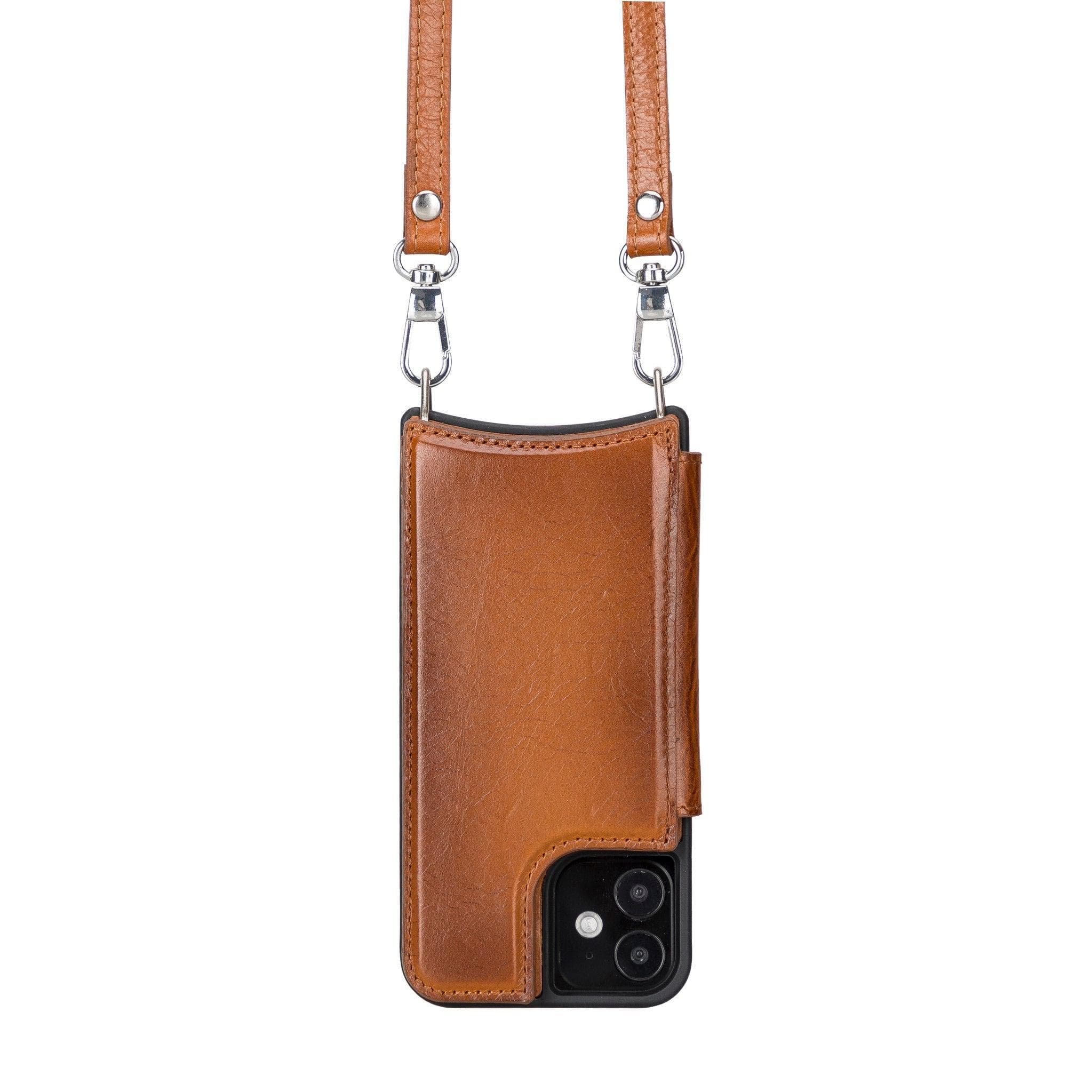 iPhone 12 Series Leather Saff UFW Plain Strap - iPhone 12 Pro Max 6.7' / Mink