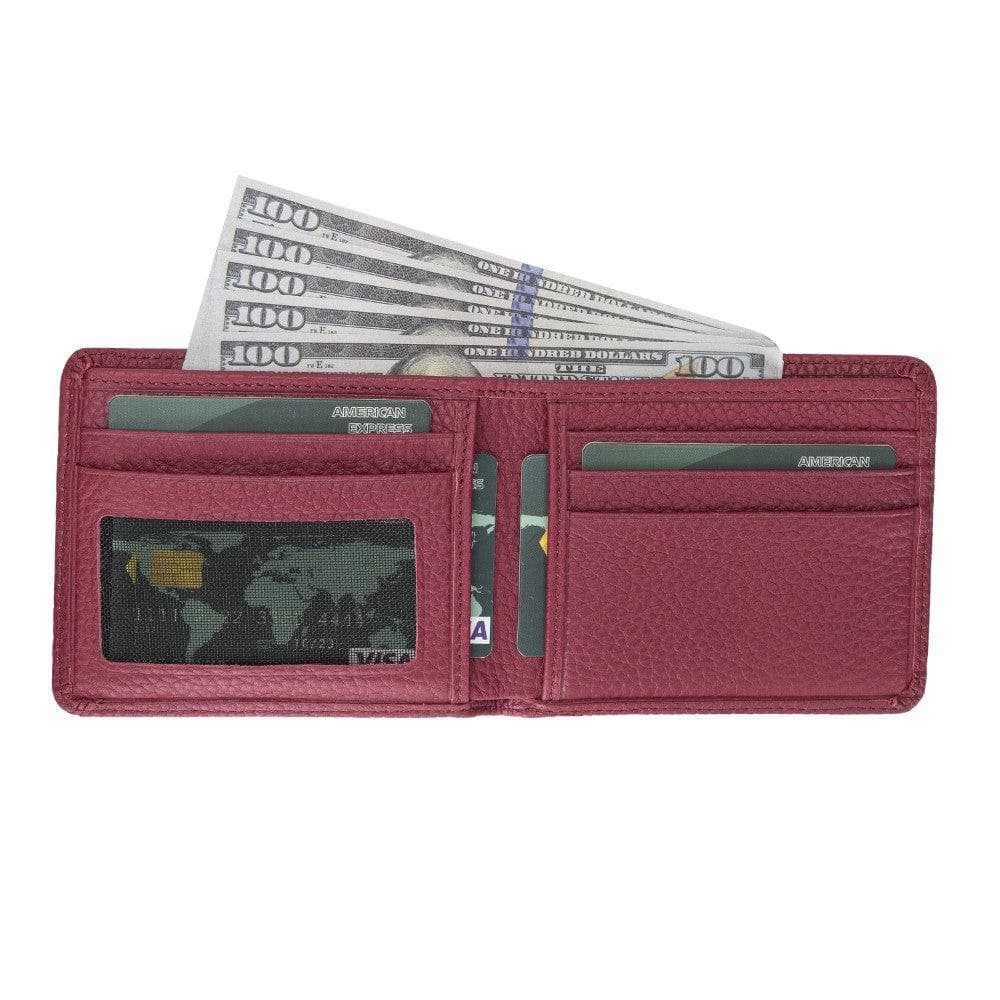 Jeffry Genuine Leather Wallet - FLOATER BURGUNDY