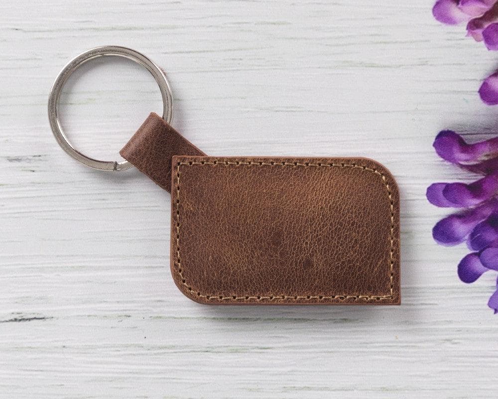 Leather Keyring - BRN4