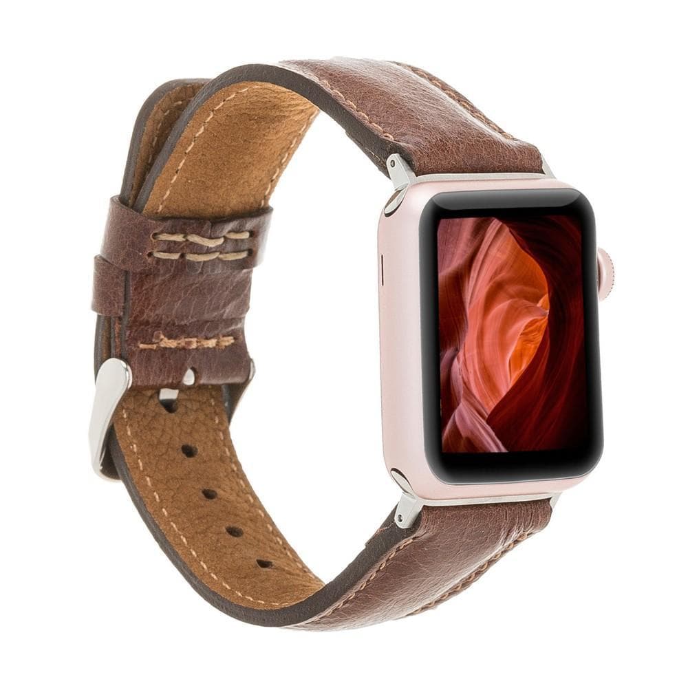 Hereford Klasik Renkli Apple Watch Deri Kayış