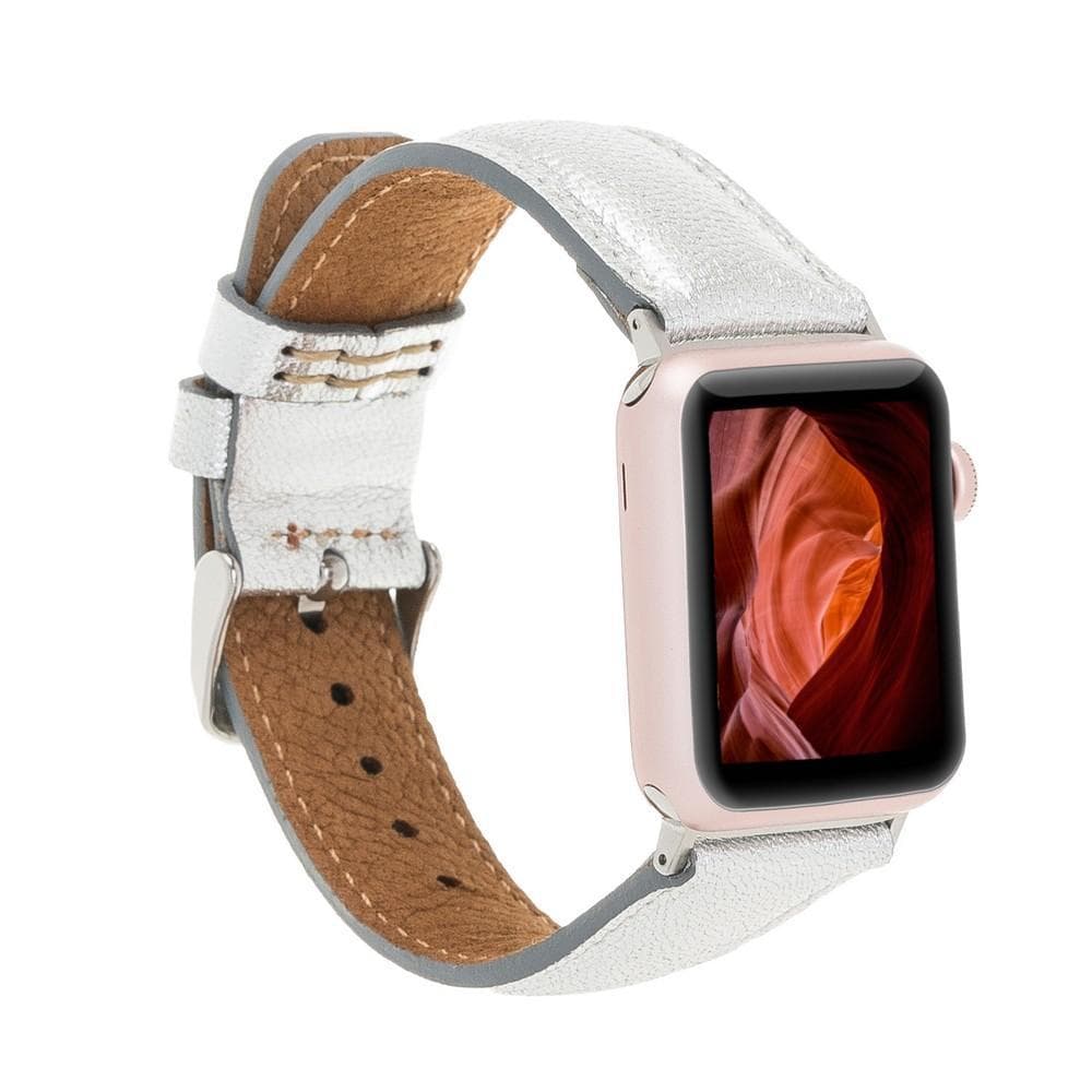 Hereford Klasik Renkli Apple Watch Deri Kayış