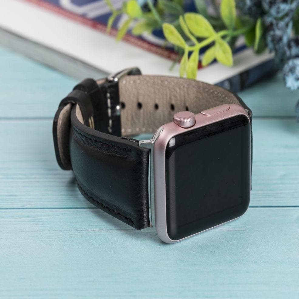 Hereford Klasik Renkli Apple Watch Deri Kayış