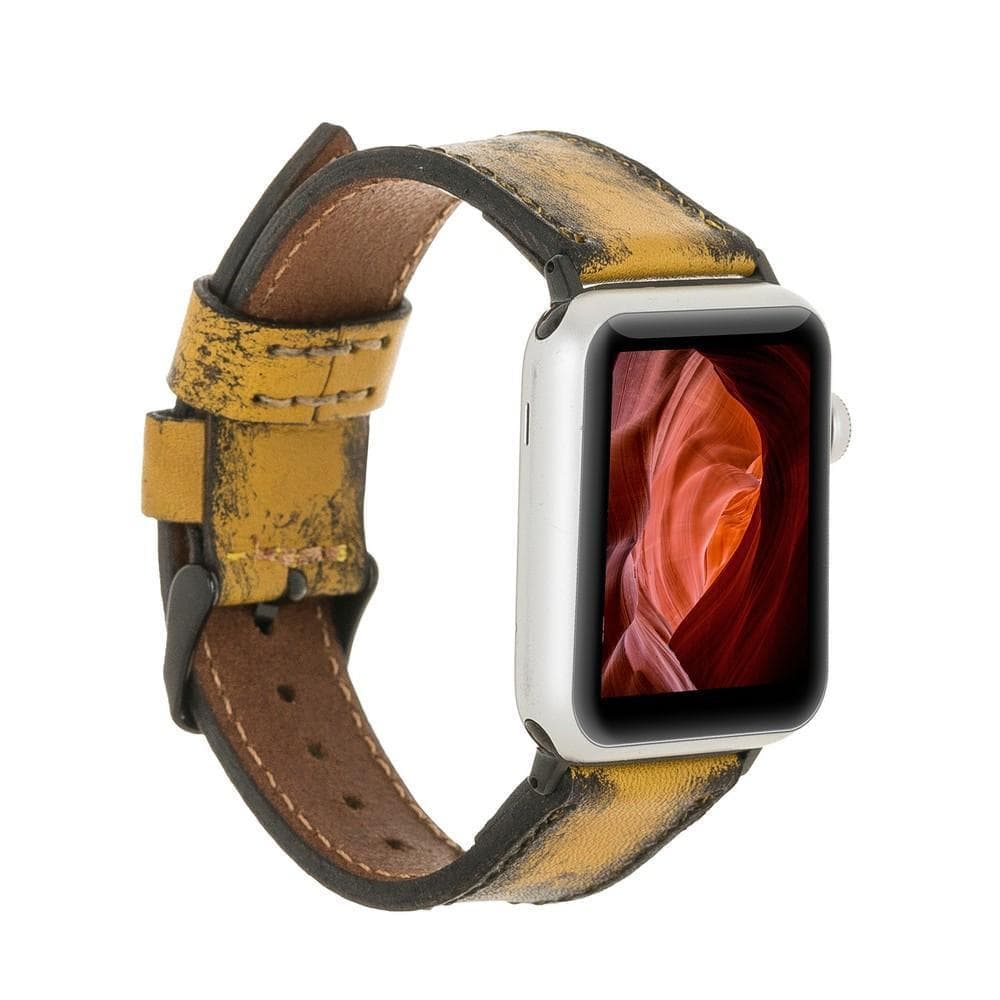 Hereford Klasik Renkli Apple Watch Deri Kayış