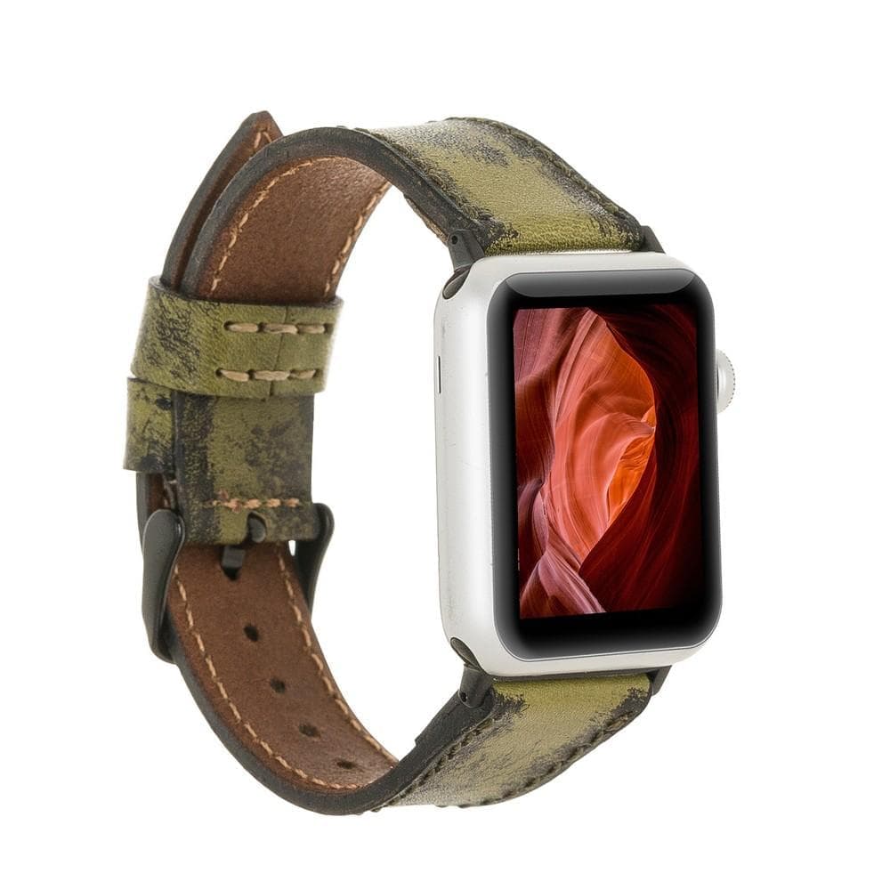 Hereford Klasik Renkli Apple Watch Deri Kayış