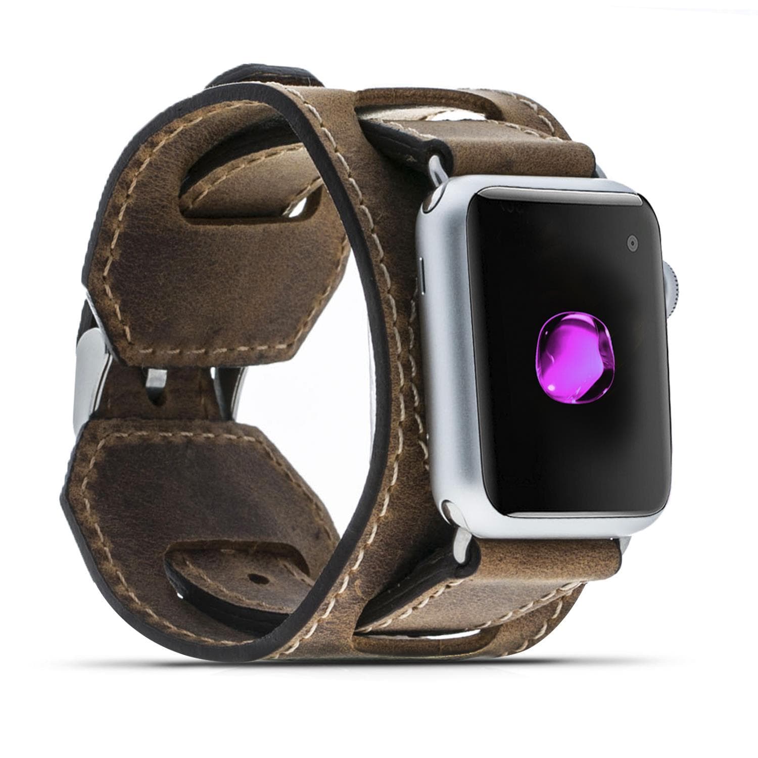 Swansea Cuff FitBit Leather Watch Straps