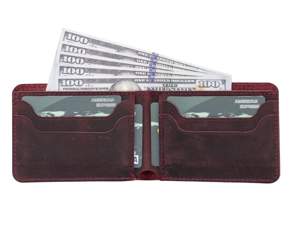 Leather Franco Wallet - Red