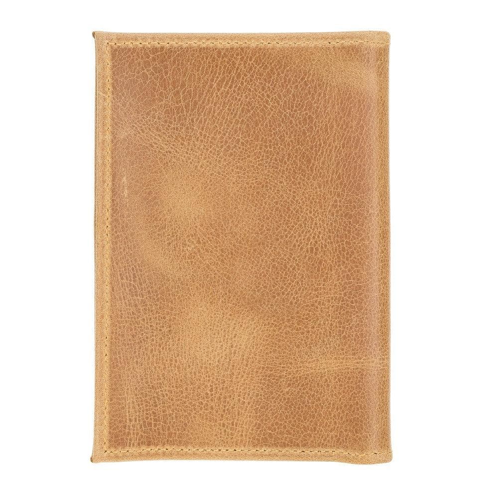 Leather Pasaport Holder - Tan