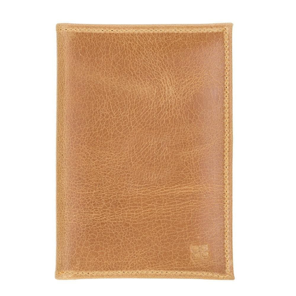 Leather Pasaport Holder - Tan