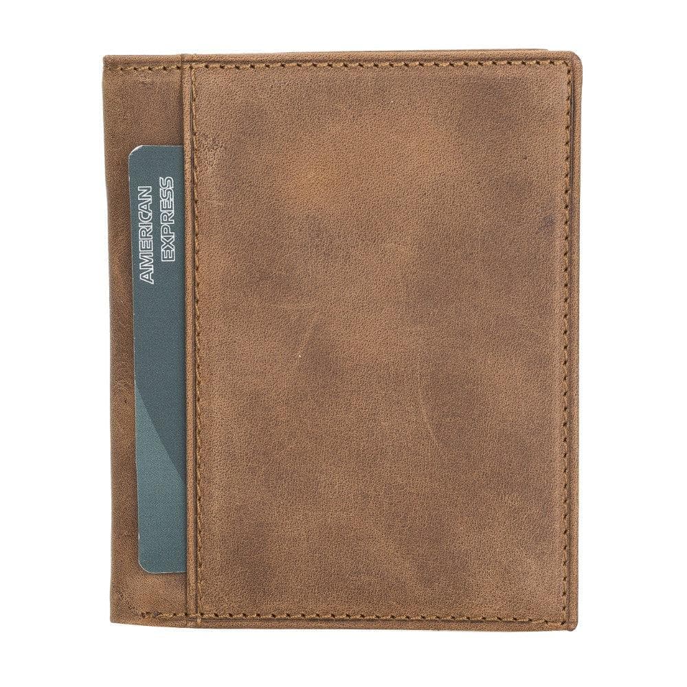 Leather Yetta Card Holder - Floather Brown