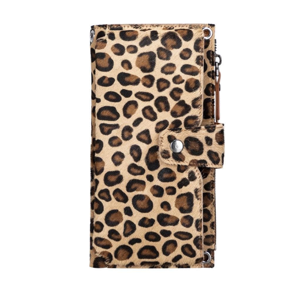 B2B - Lozan Leather Strap Wallet Leopard Bouletta