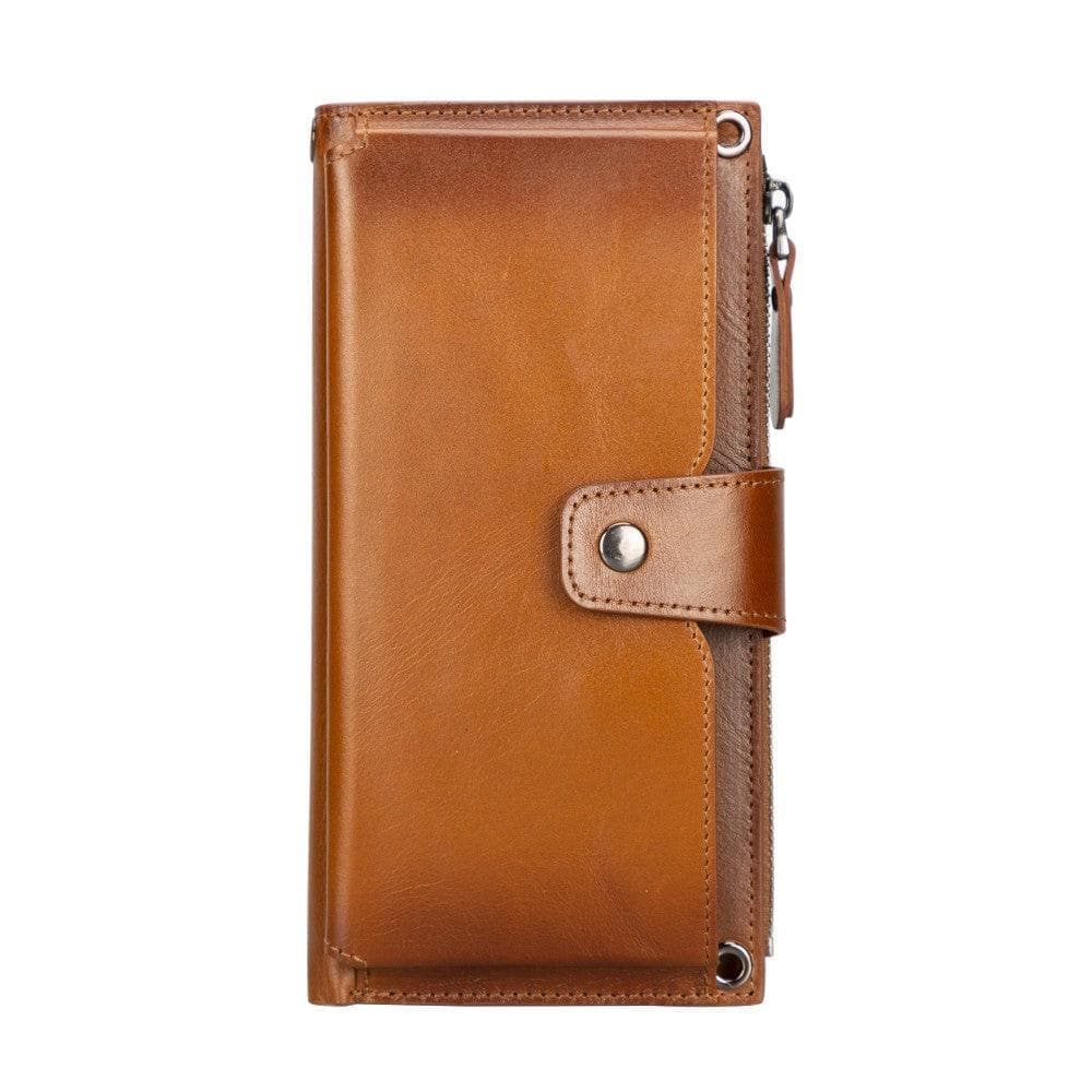 B2B - Lozan Leather Strap Wallet Tan Bouletta
