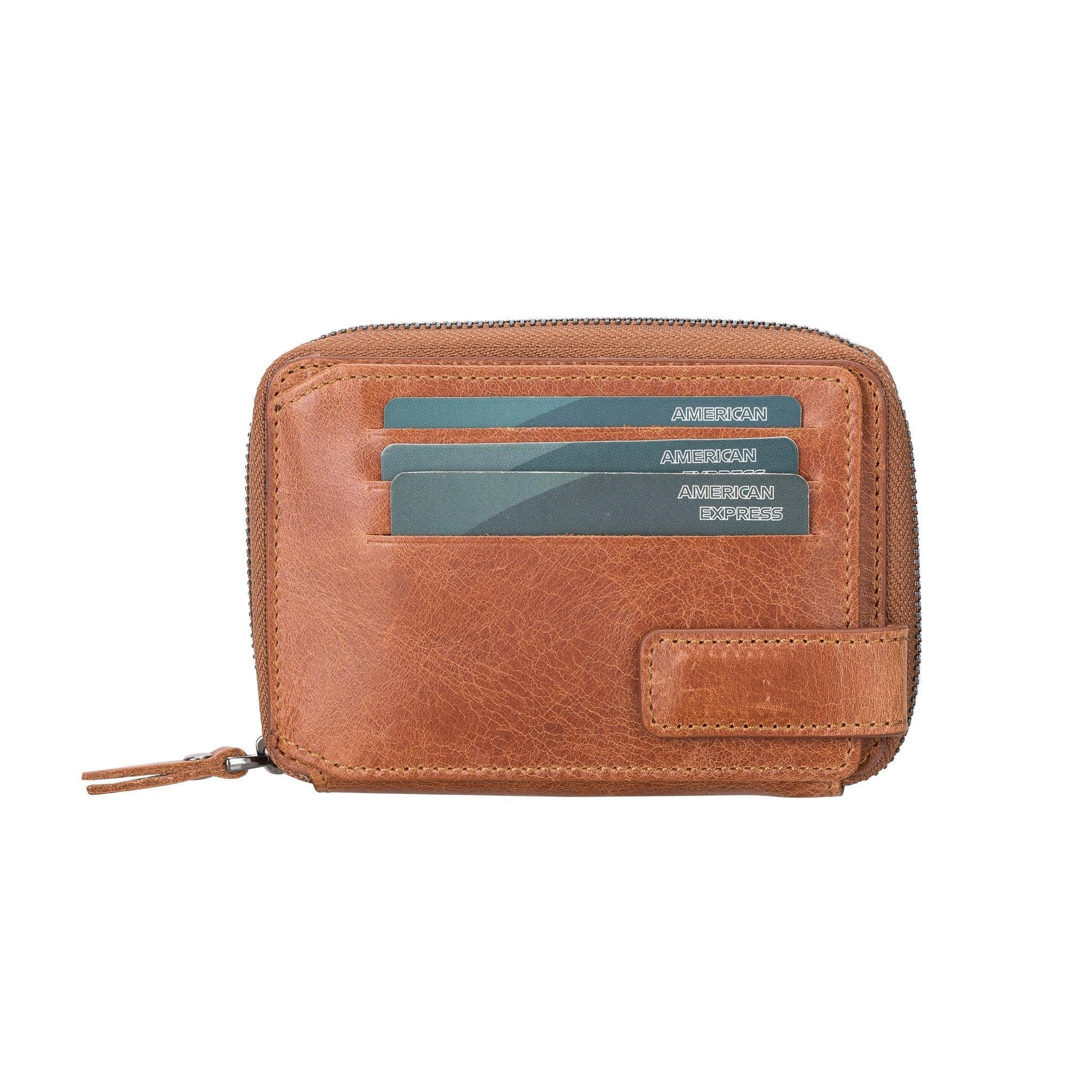 LUGANO WALLET - Antic Brown