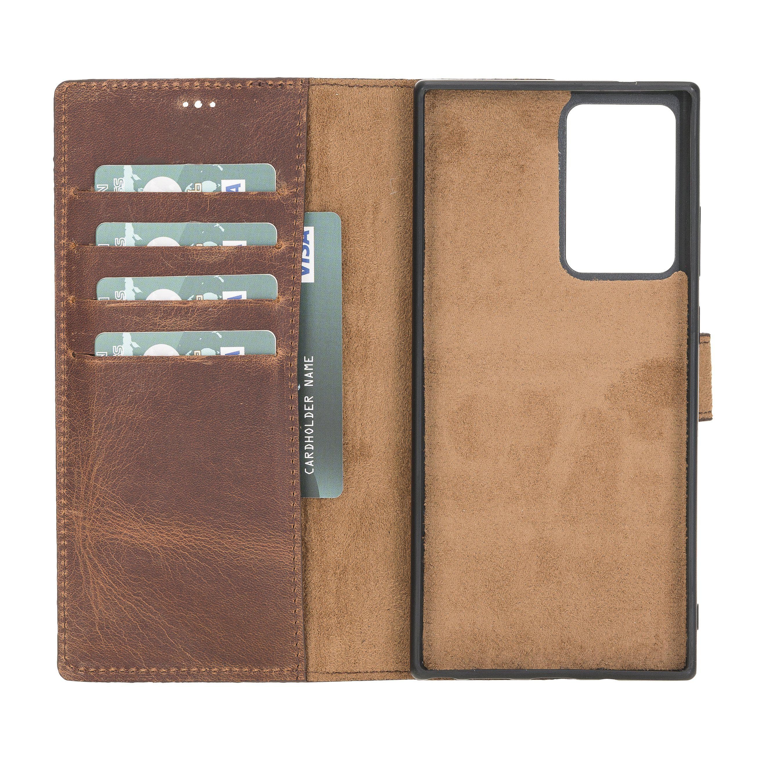 Magic Samsung  Series Detachable Genuine Leather Wallet Case - MW