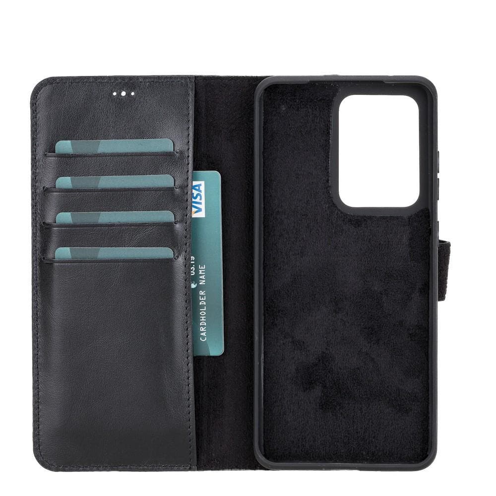 Magic Samsung  Series Detachable Genuine Leather Wallet Case - MW